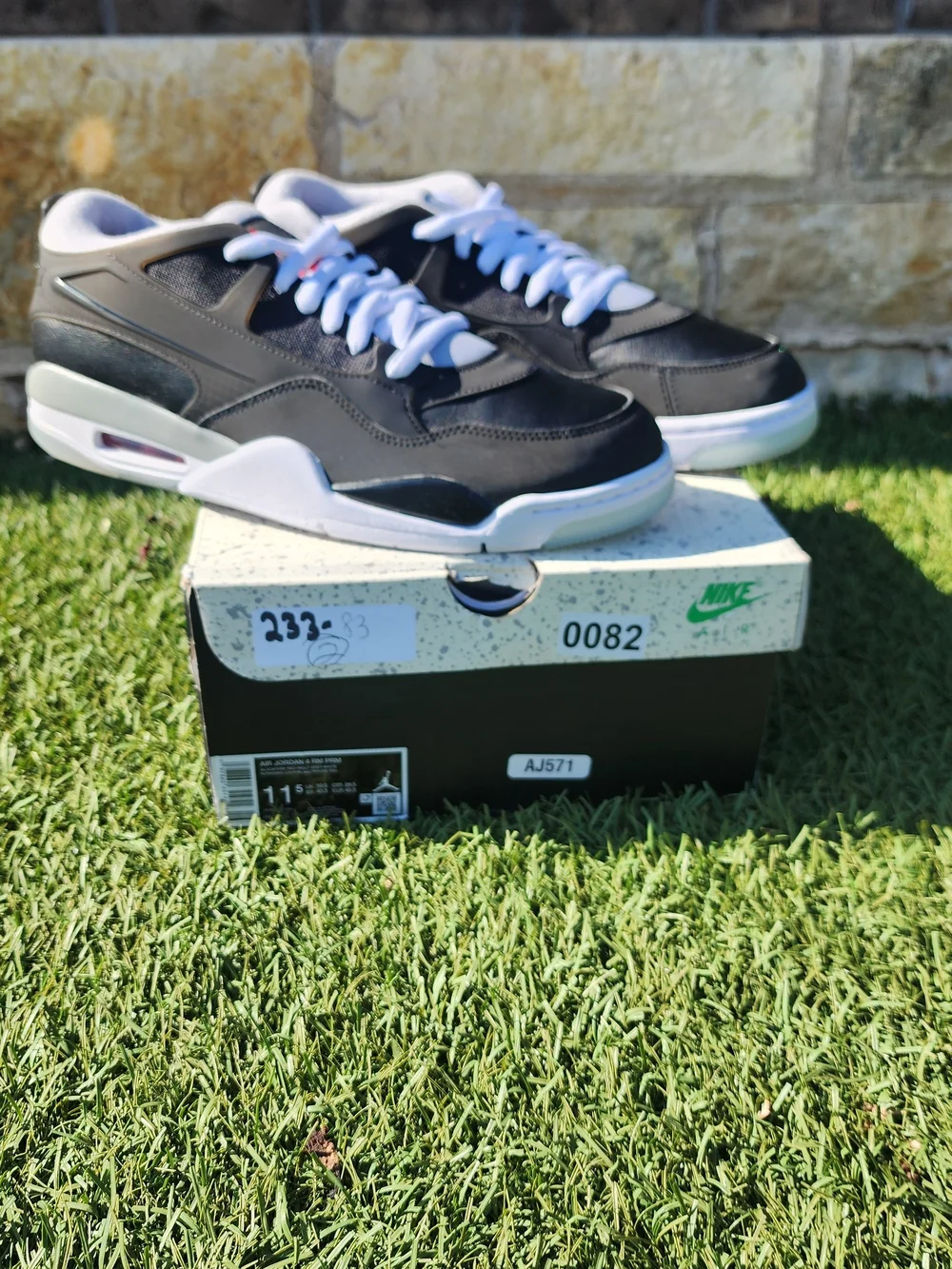 Jordan Black and White Sneakers